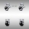 Service Caster 4 Inch SS Glass Filled Nylon Caster Set with 2 Brakes/Swivel Lock 2 Rigid SCC SCC-SS30S420-GFNB-TLB-BSL-2-R-2 - alternate 6